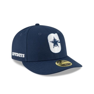 Blue Dallas Cowboys Hat - New Era NFL Logo Mix Low Profile 59FIFTY Fitted Caps USA5207861